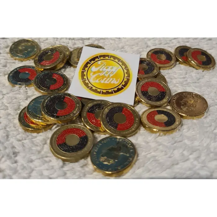🔥🔥🔥 AUSTRALIAN TWO DOLLAR $2 COIN - 2021 ABORIGINAL FLAG CIRC