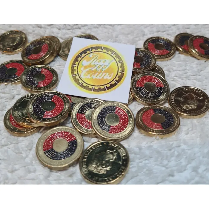 🔥🔥🔥 AUSTRALIAN TWO DOLLAR $2 COIN - 2021 ABORIGINAL FLAG CIRC