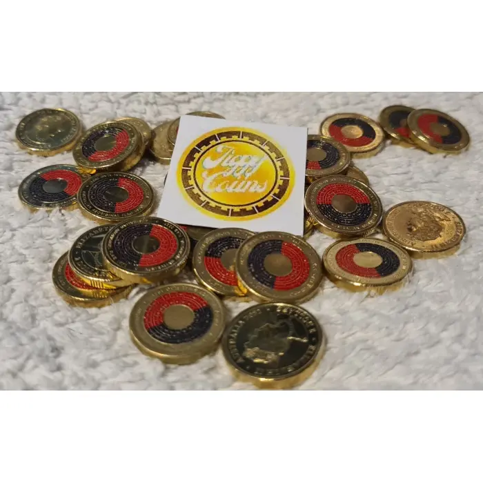 🔥🔥🔥 AUSTRALIAN TWO DOLLAR $2 COIN - 2021 ABORIGINAL FLAG CIRC