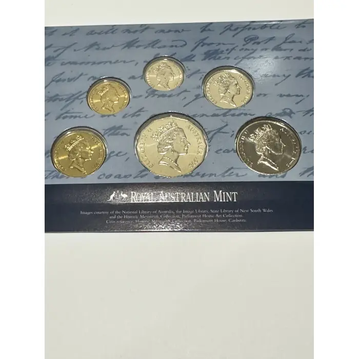 1998 uncirculated coin set Bass and Flinders