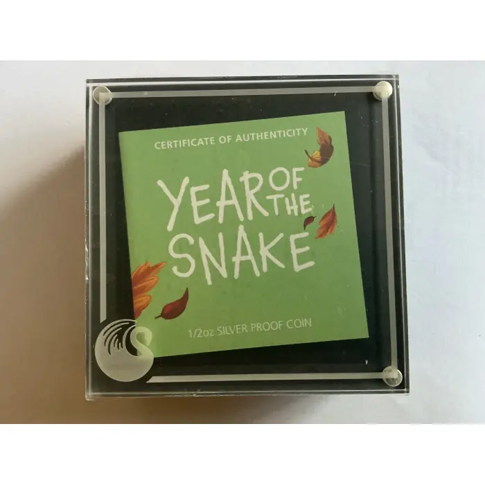 2025 coloured 1/2 oz silver proof baby snake 