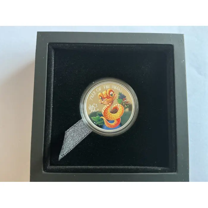 2025 coloured 1/2 oz silver proof baby snake 