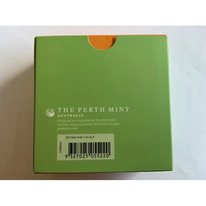 2025 coloured 1/2 oz silver proof baby snake 
