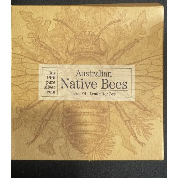 🐝💛2026 $2 Leafcutter Bee Hologram 1oz Silver Proof Coin