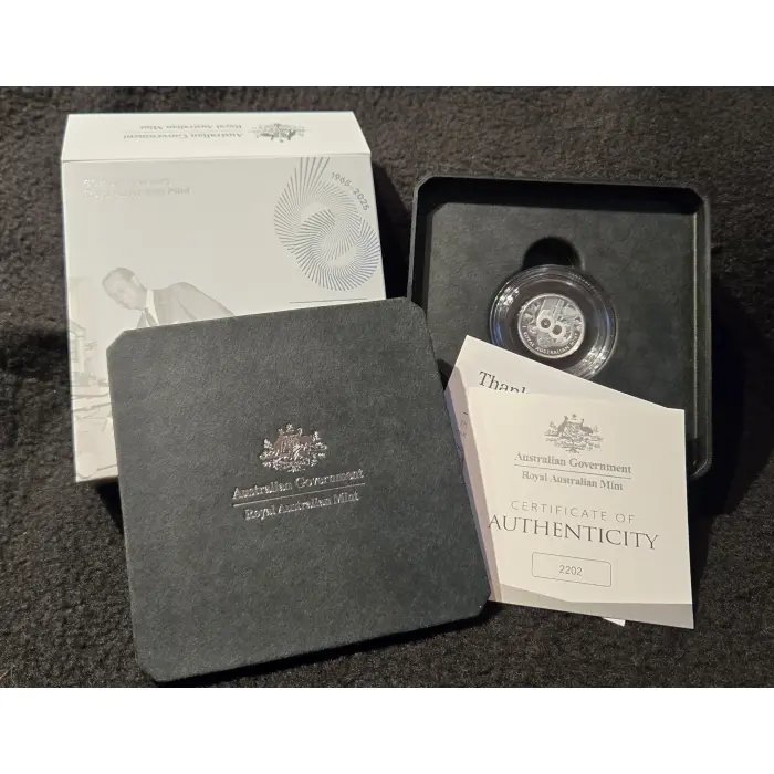2025 6oth anniv Ramint C mint fine silver $1 proof coin