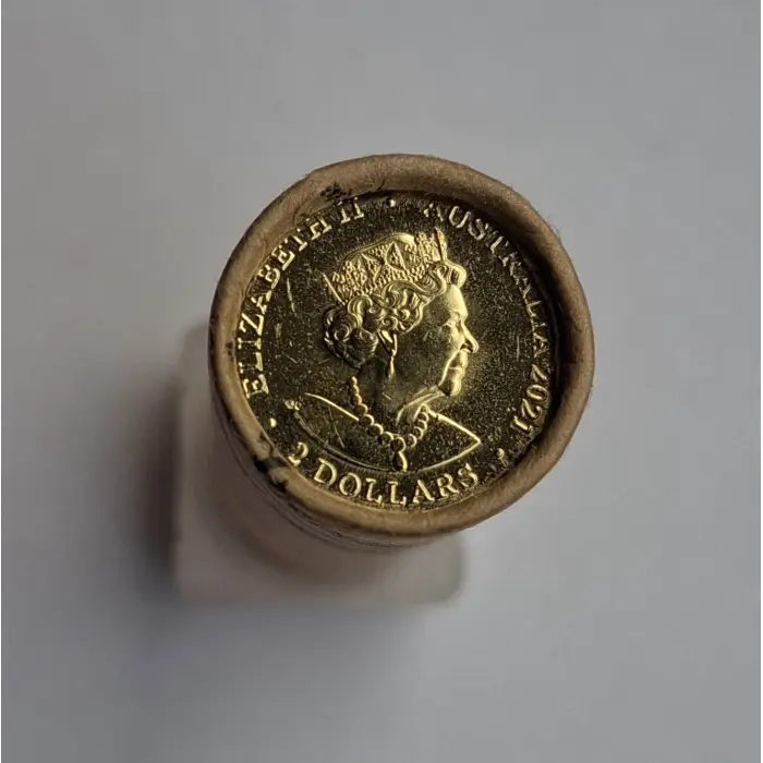 2021 $2 Aboriginal Flag Premium H/T Coloured Mint Roll (25 Coins)