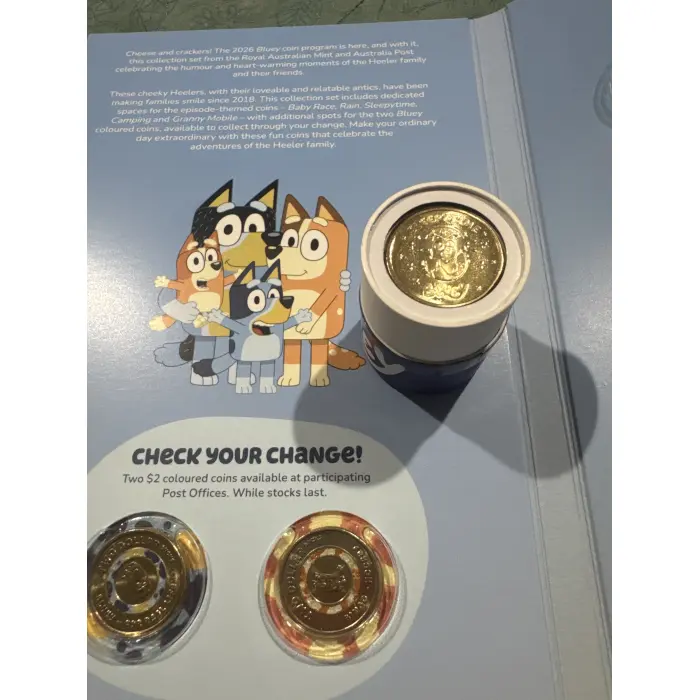 A complete set Bluey 7 coins