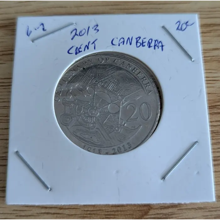 2001 Centenary Of Federation 20 Cent 