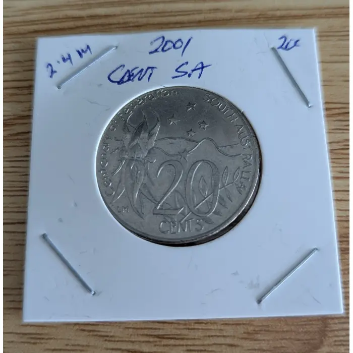 2001 Centenary Of Federation 20 Cent 