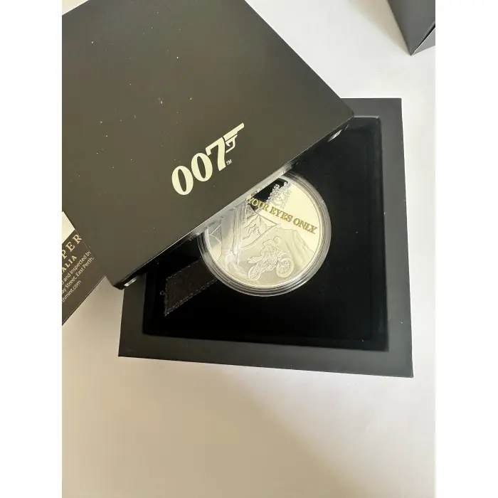 2021 James Bond 007 "For Your Eyes Only" 40th Anniversary 1oz Silver