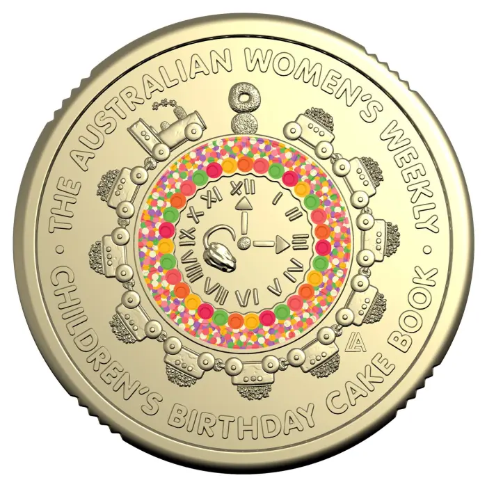 UNC 2025 $2 Australian Women’s Weekly Birthday Cake $2 Coloured Coin Bag