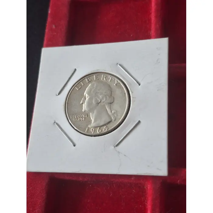 1964 D QUARTER USA 🇺🇸 (SILVER 90%)