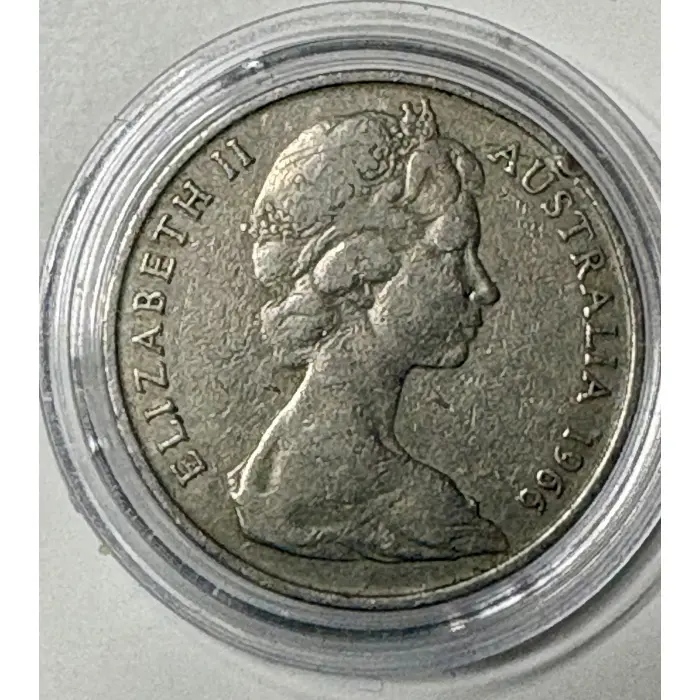 1966 20 cent “Wavy Baseline “ error coin 