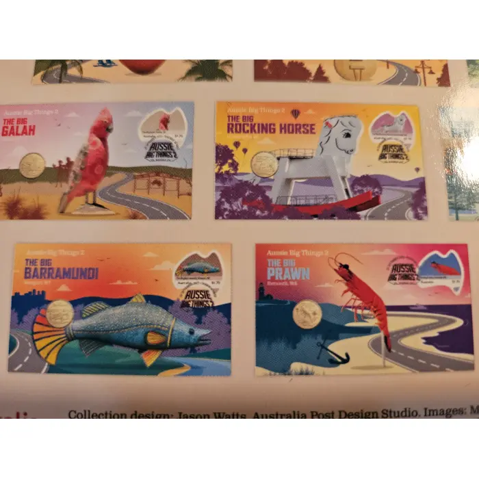 2025 Aussie BIG things 2 collector set of 10 pnc's. 