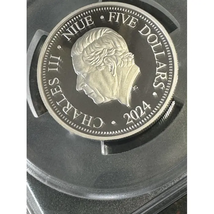 2024 $5 Drop Bear 2oz coin Graded PR70DCAM fact or fiction -only 3 in this grade