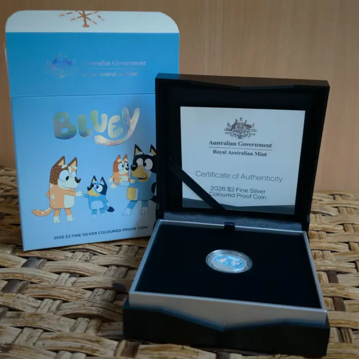 $2 2026 Bluey Silver Coin Proof