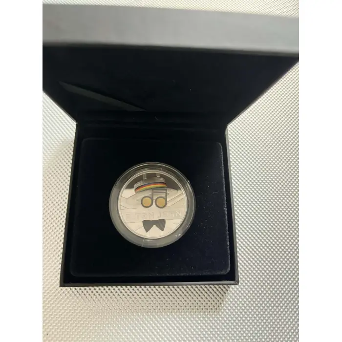 Elton John 2020 UK  Coloured 1oz Silver Proof
