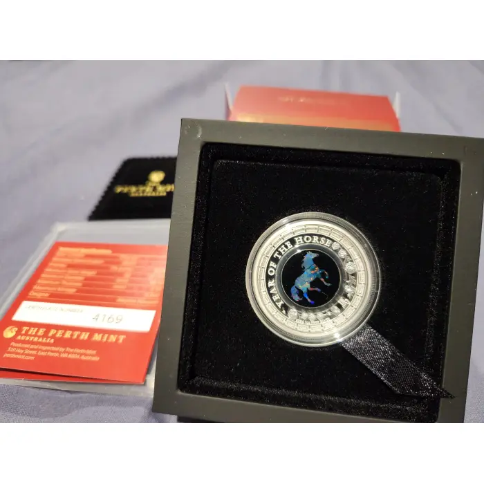 2026 Australia Opal Lunar Series Year of the Horse  1oz Silver Proof Coin