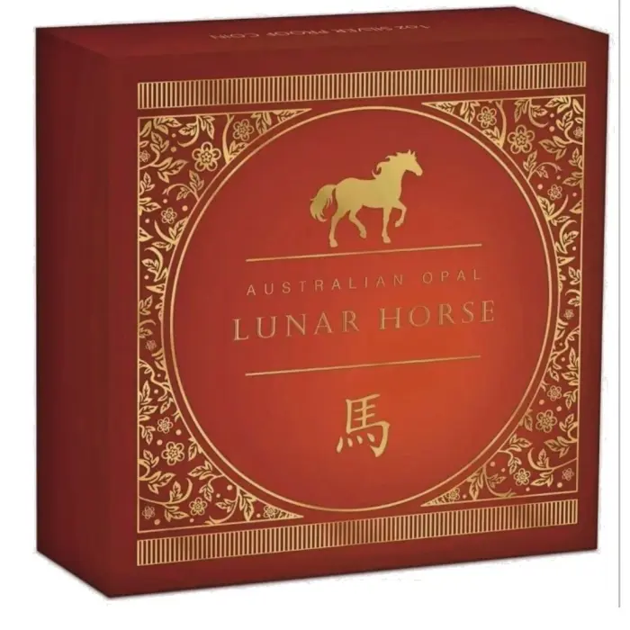 2026 Australia Opal Lunar Series Year of the Horse  1oz Silver Proof Coin