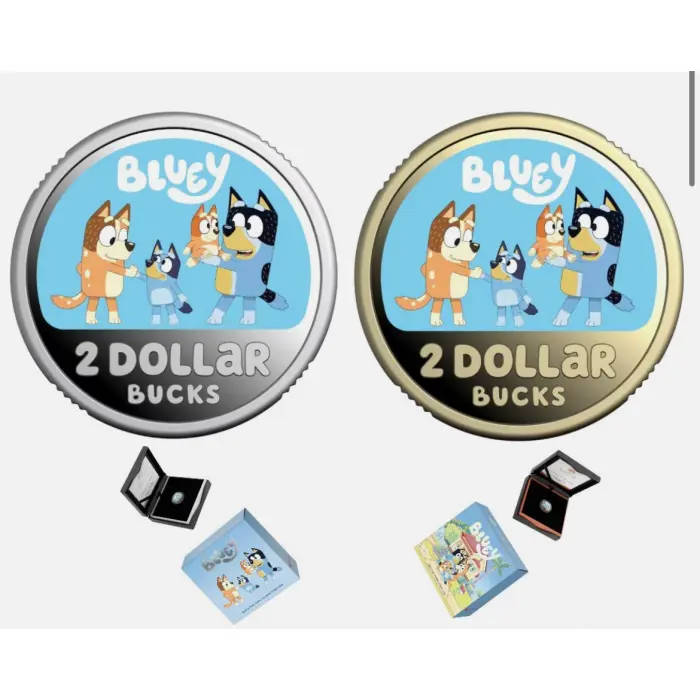 Bluey 2026 Albr and Silver Coin