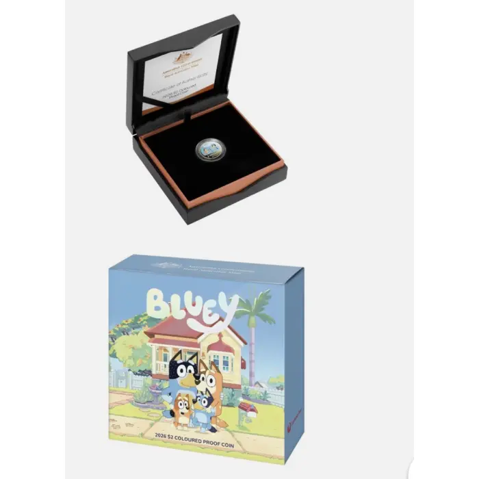 Bluey 2026 Albr and Silver Coin