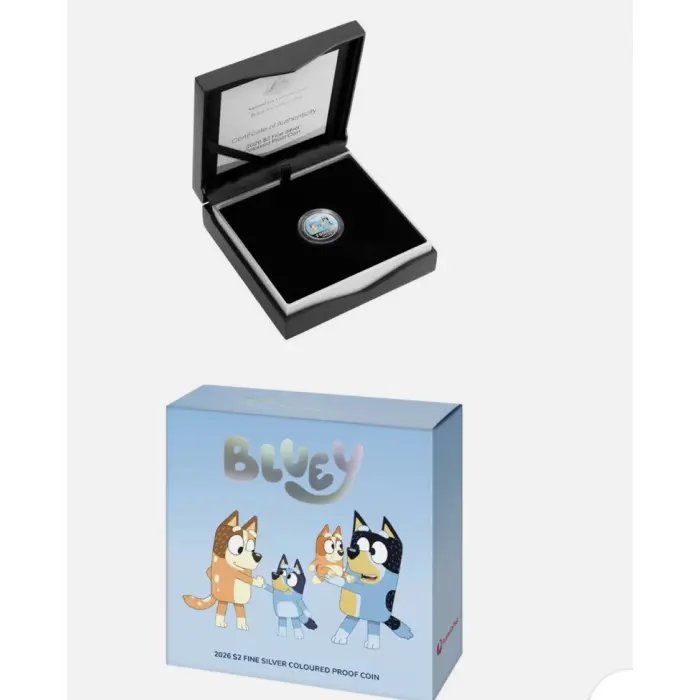 Bluey 2026 Albr and Silver Coin