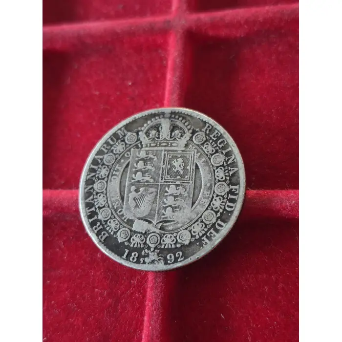 1892 HALF CROWN GREAT BRITAIN 🇬🇧 (SILVER)