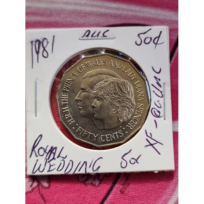 1981 royal wedding 50c unc