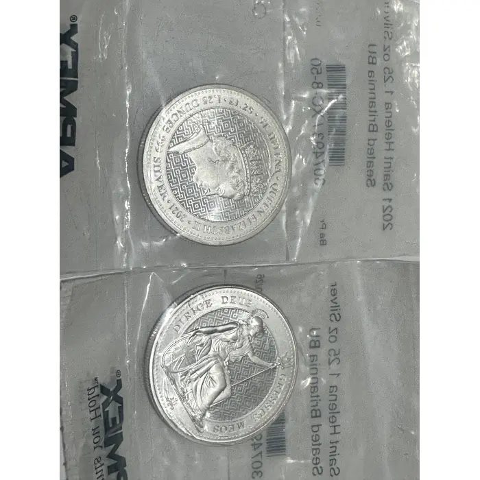 2021 Saint Helena 1.25 oz Silver Seated Britannia