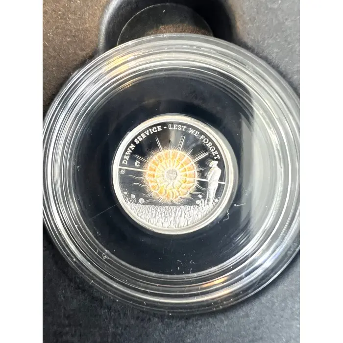 2026 DAWN SERVICE - $2 'C' Mintmark Coloured Silver Proof -  COA  #2221