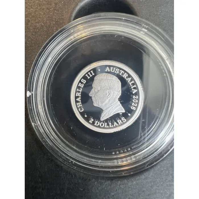 2026 DAWN SERVICE - $2 'C' Mintmark Coloured Silver Proof -  COA  #2221