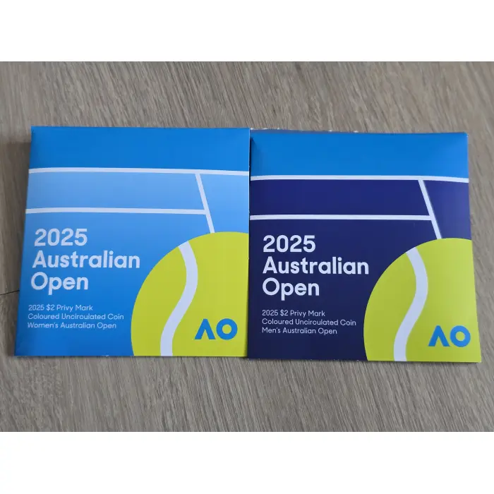 Australian Open Privy Mark $2 Coin in Card