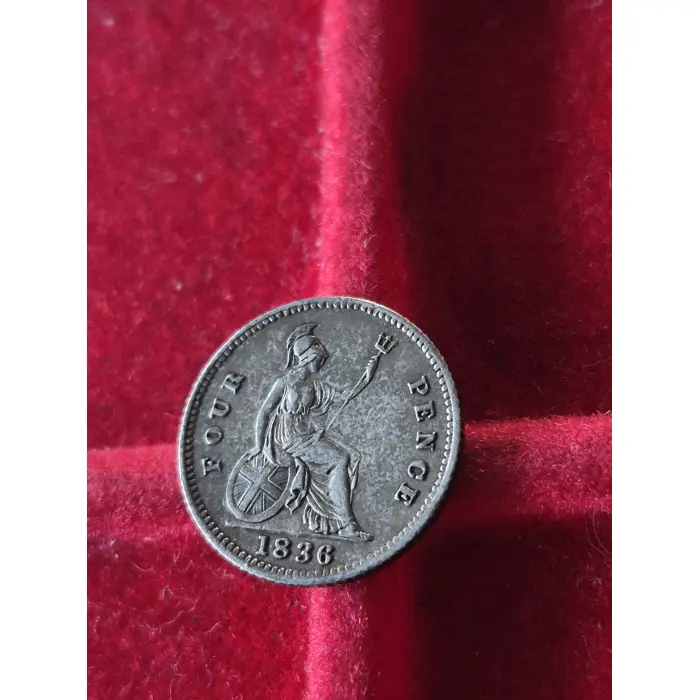 1836 FOUR PENCE "GROUT" GREAT BRITAIN 🇬🇧 (SILVER)