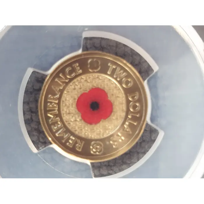 2022-C Remembrance Day Colorized Red Poppy PCGS MS68 (Running Numbers)