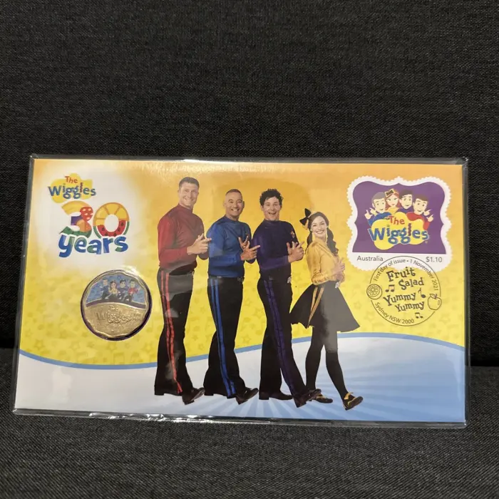 2021 Australia Post 30c The Wiggles New Uncirculated Coin-PNC Coloured coin