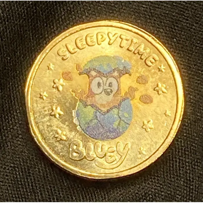 2026 $2 BLUEY FOLDER - COLOURED SLEEPYTIME + BOTH COLOURED TILL COINS INCLUDED