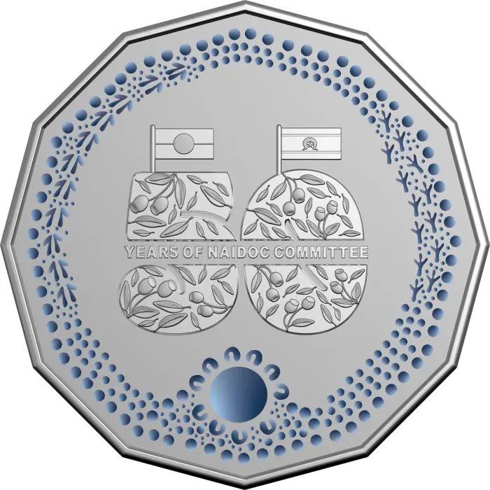 NAIDOC Week - Uncirculated Coin 50c Coloured Uncirculated Coin 2024
