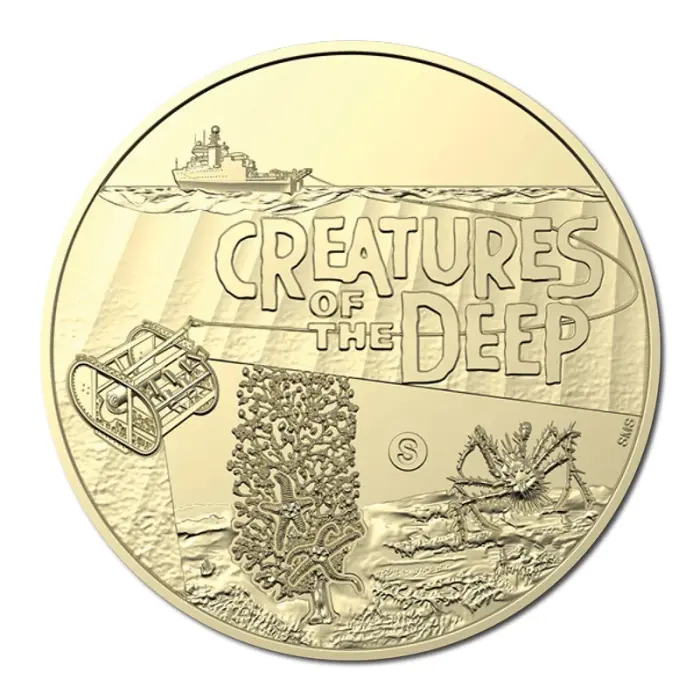 $1 2023 Creatures Of The Deep 'S' Counterstamp UNC - Set Of 5 coins