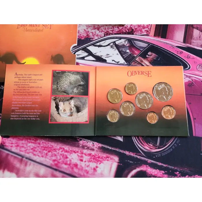 1989 Royal Australian Mint Proof set in flip folder