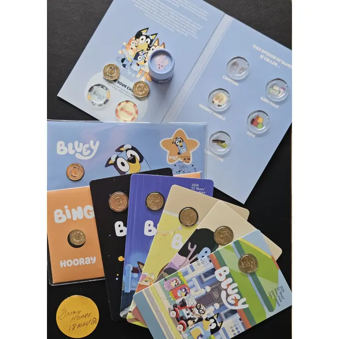 BLUEY PNC, PRIVVY CARD AND COIN TUBE AND COVER