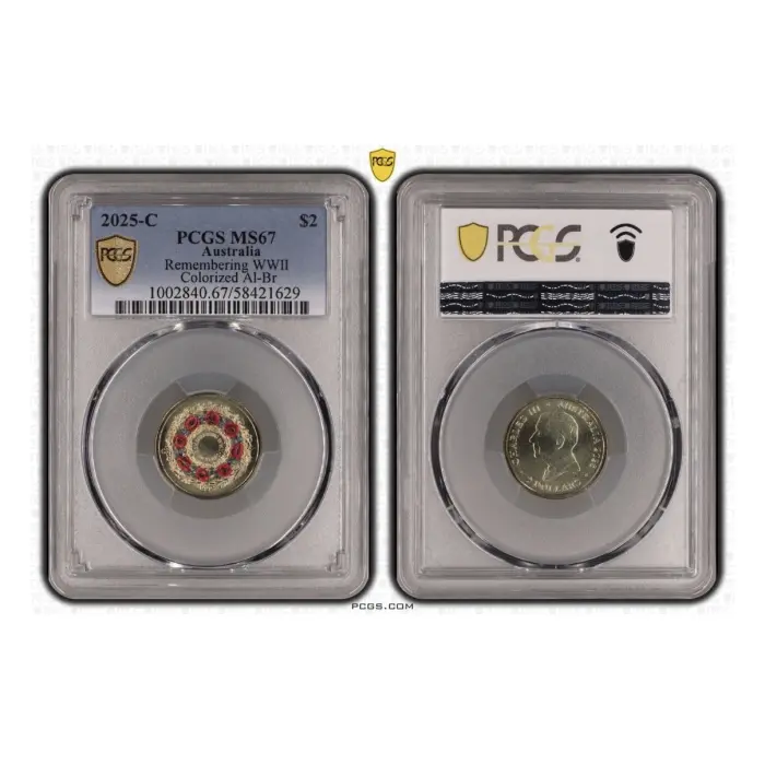 2025 $2 C Mintmark Remembering WWII Coin PCGS MS67