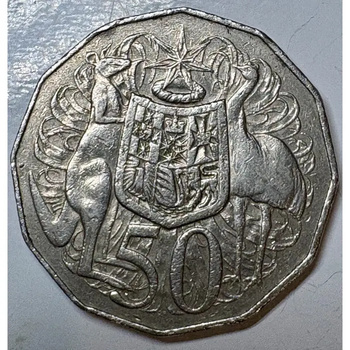 1985 50 cent coin - Low Mintage - Scarce - Circulated condition