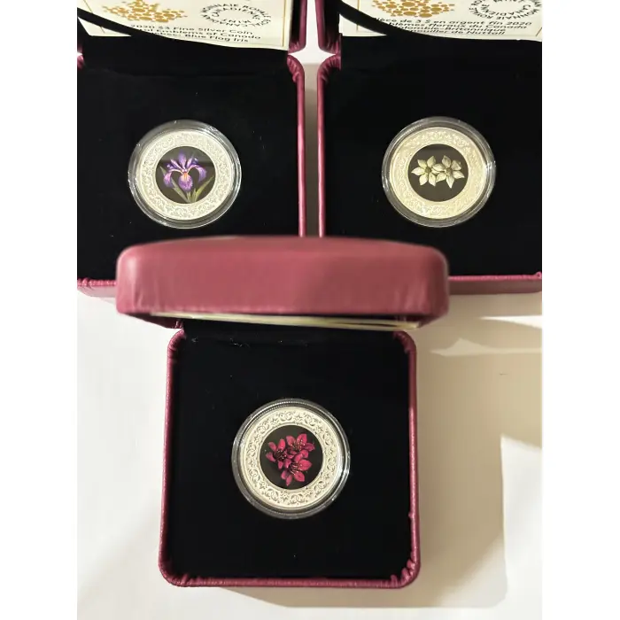 Canadian Mint Floral Emblems set of coins 