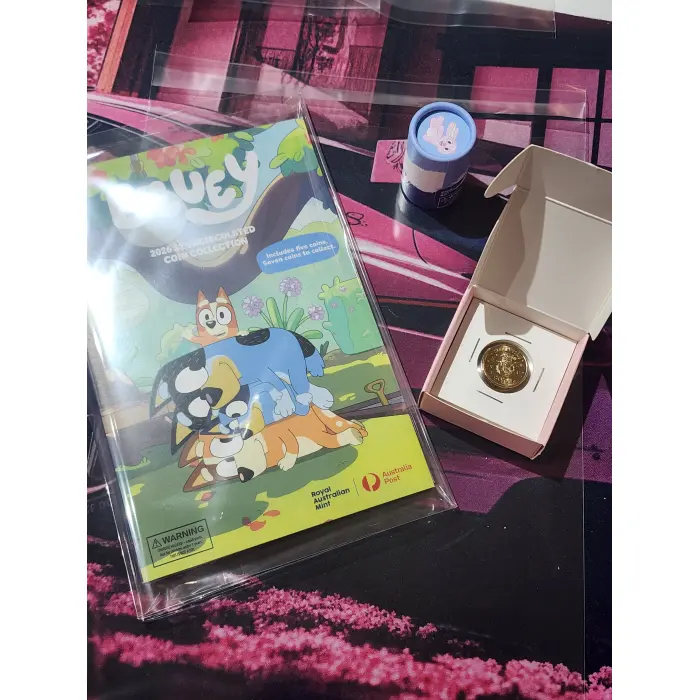 2026 bluey uncirculated coin collection.