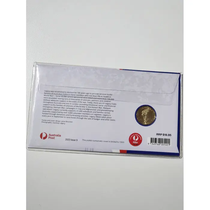Australia 2023 Legacy Centenary 100 Years of Service $1 Coin with Privy Mark PNC