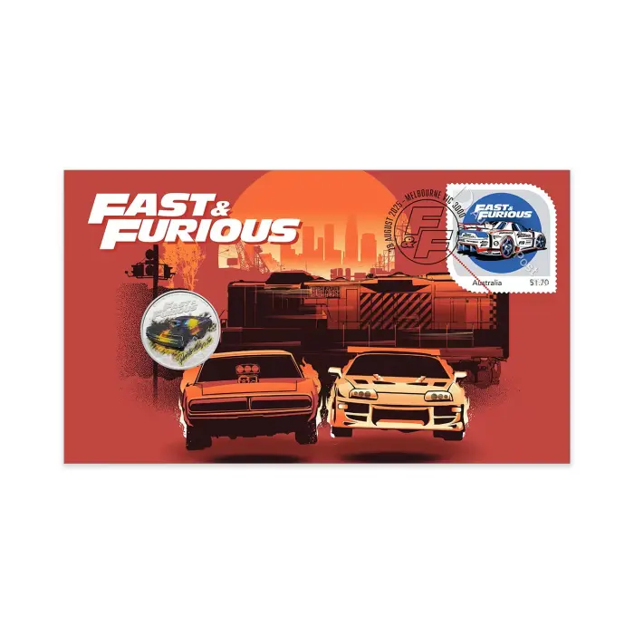 2025 Fast and Furious Postal Numismatic Cover (PNC)