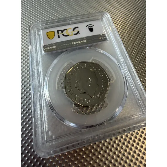 2025 50p Monopoly 90th MS66 NGC Britain Fifty Pence Colourised