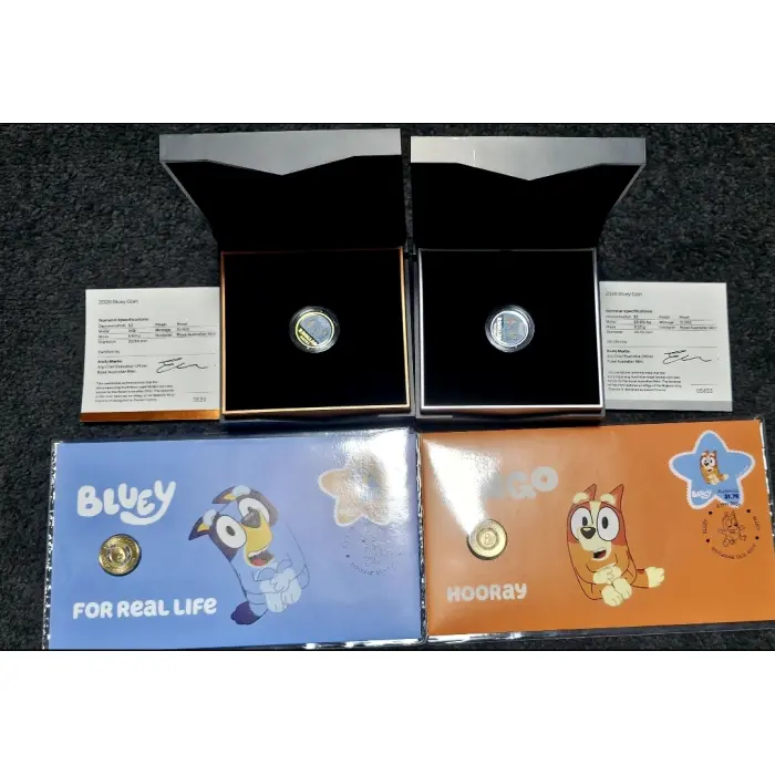 🔥 COMPLETE 2026 BLUEY COIN SET BUNDLE 🔥