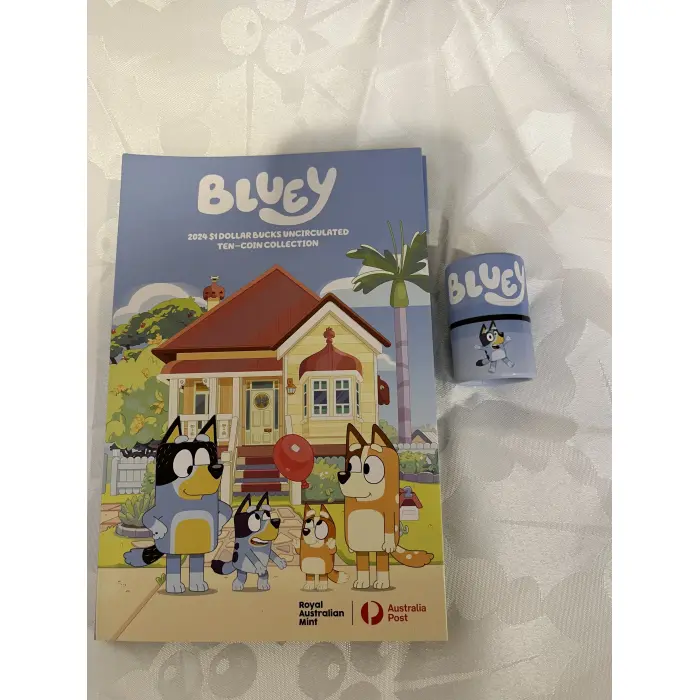 2024 bluey coin set with card unopened 