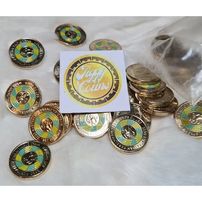 UNC 2020 $2 TOKYO PARALYMPIC TEAM SET TO SOAR TWO DOLLAR QUEEN COIN EX BAG/ ROLL